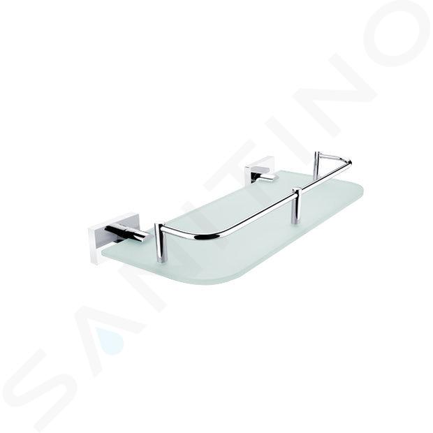 Nimco Keira - Etagère avec parc, 30 cm, verre dépoli/chrome KE 22091AX-30-26