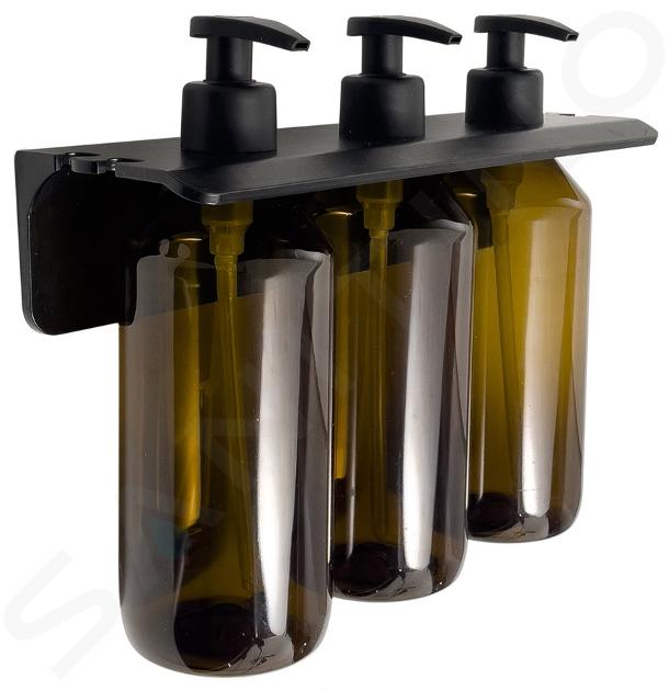 Sapho Gedy Accessoires - Distributeur de savon avec support, triple, brun 2160