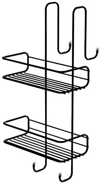 Sapho Gedy Accessoires - Étagère de douche, suspendue, noir mat 248514