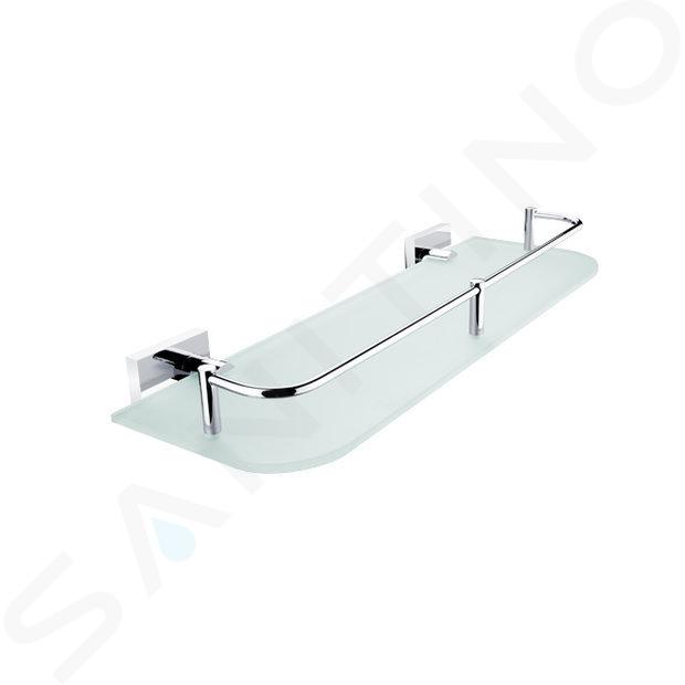 Nimco Keira - Mensola, lunghezza 40 cm, vetro satinato/cromo KE 22091AX-40-26