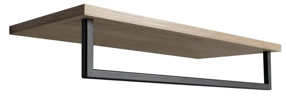Sapho Ska - Polica s držačem za ručnike, duljina 60 cm, hrast SKA385B