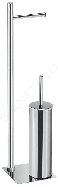 Sapho Gedy Trilly - Toiletpapier- en toiletborstelhouder, chroom TR3213