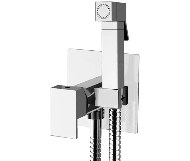 Sapho - Bidetová baterie pod omítku, se sprškou a tělesem, chrom 1103-08IIJ3