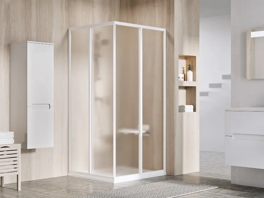 Ravak Supernova - Sprchový kút 80x80 cm, biela/sklo Grape 14V401O2ZGS