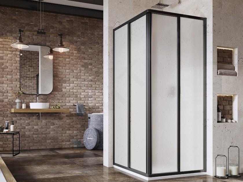 Ravak Supernova - Douchehoek 90x90 cm, zwart/Pearl 14V703O211S