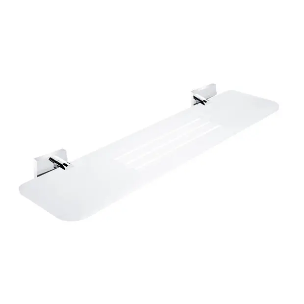 Levně Nimco Keira - Police IXI s frézovanými otvory, 50 cm, matovaný Pexiglass/chrom KE X350-26
