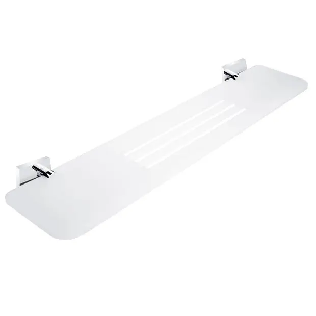Levně Nimco Keira - Police IXI s frézovanými otvory, 60 cm, matovaný Plexiglass/chrom KE X360-26
