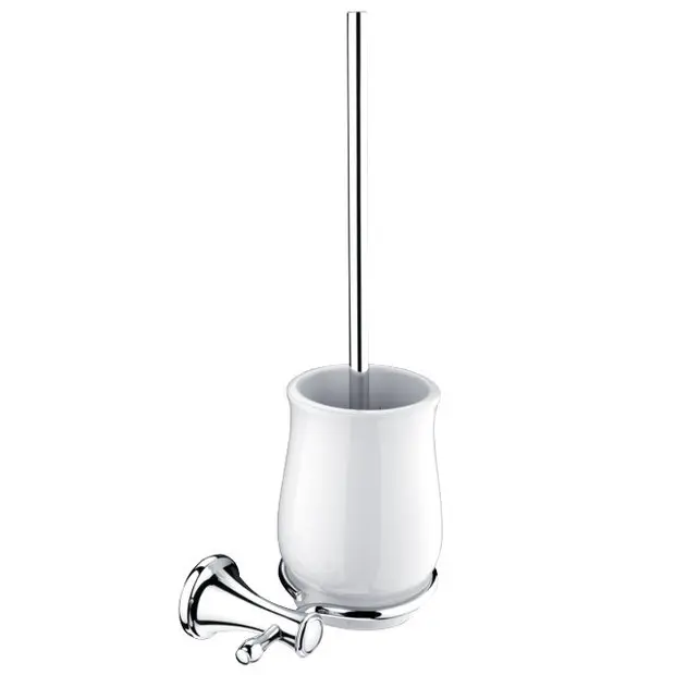 Nimco Lada - WC kefa s držiakom, biela/chróm LA 19094K-26