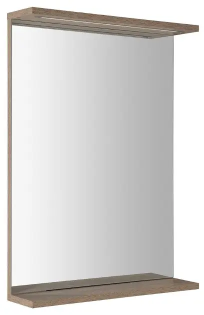 Aqualine Korin - Огледало с осветление LED 50x70x12 см, платинен дъб KO995S