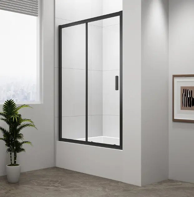 E-shop Polysan Deep - Sprchové dvere 120x165 cm, číre sklo/matná čierna MD1216B