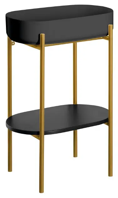 Sapho Puno - Пиедестал с мивка 55x86x36 см, матово златисто/черно SKA570-5-01