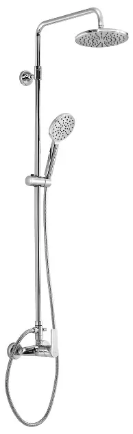 Sapho Pax - Душ комплект със смесител, диаметър 20 см, 2 струи, хром XA139