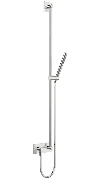 Hansa Living - Conjunto de alcachofa de ducha, barra y manguera, cromo 44420100