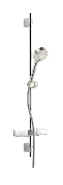 Hansa Basicjet - Set de douche avec douche à main, barre murale 920 mm, 3 jets, chrome 44670133