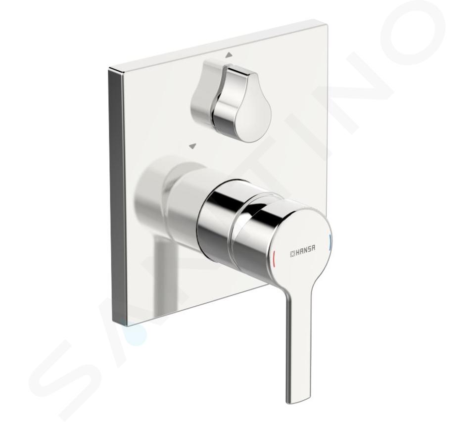 Hansa Ronda - Miscelatore ad incasso per vasca da bagno, con deviatore per 2 utenze, cromo 83843583