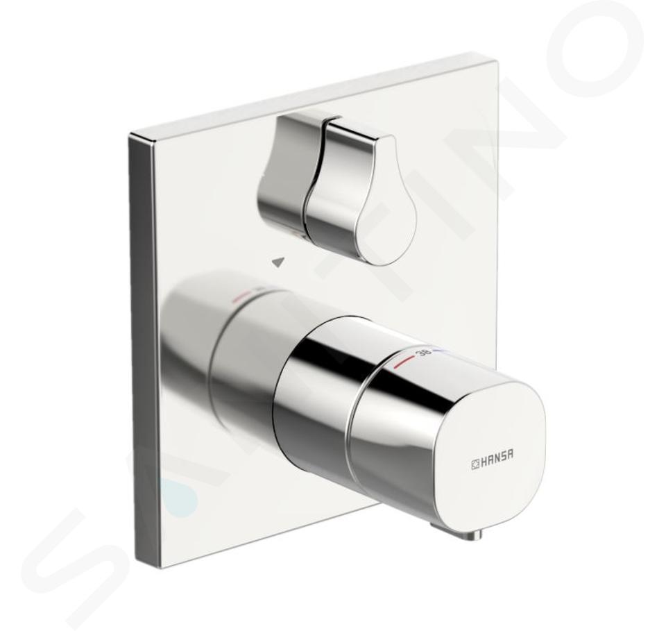 Hansa Living - Thermostat-Wannenarmatur - Unterputz, Umsteller für 2 Verbraucher, chrom 81143562