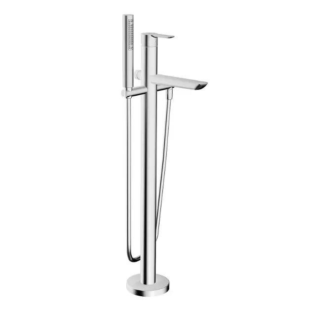 Hansa Ligna - Badewanne Einhebelmischer, bodenstehend, chrom 06462083