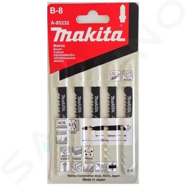Makita Toebehoren - Set van zaagbladen 8 TPI, lengte 105 mm, 5 stuks A-85232