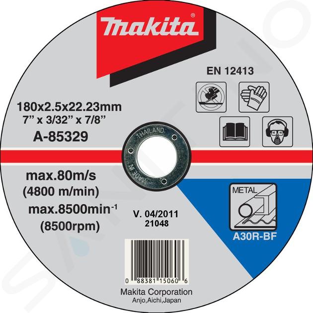 Makita Toebehoren - Snijschijf voor metaal 180x22,2 mm A-85329