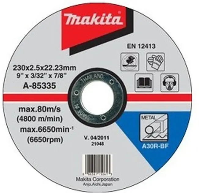 Makita Zubehör - Trennscheibe Metall 230x22,2 mm A-85335