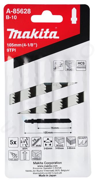 Makita Toebehoren - Set van zaagbladen 9 TPI, lengte 105 mm, 5 stuks A-85628