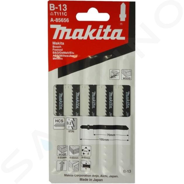 Makita Toebehoren - Set van zaagbladen 8 TPI, lengte 105 mm, 5 stuks A-85656