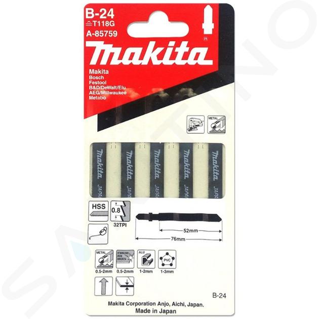 Makita Toebehoren - Set van zaagbladen 32 TPI, lengte 76 mm, 5 stuks A-85759