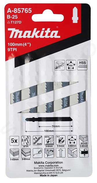 Makita Toebehoren - Set van zaagbladen 9 TPI, lengte 100 mm, 5 stuks A-85765