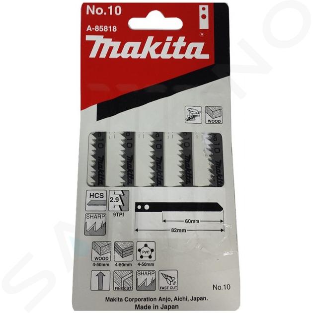 Makita Tartozékok - Fűrészlap készlet 9 TPI, hossz 85 mm, 5 db A-85818