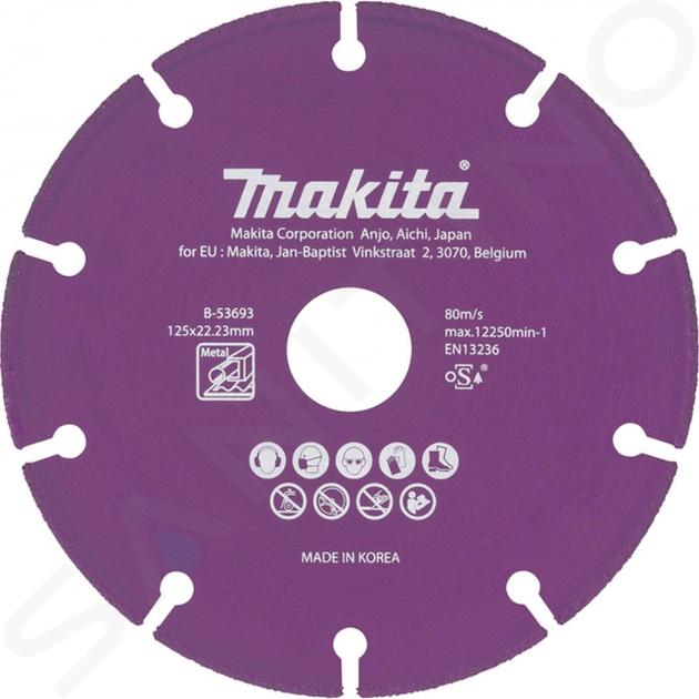 Makita Príslušenstvo - Diamantový rezný kotúč na kov 125x22,2 mm B-53693