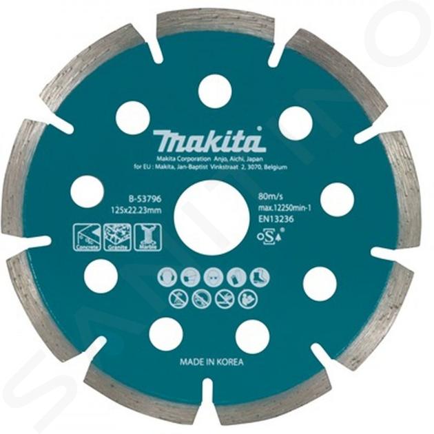 Makita Príslušenstvo - Diamantový rezný kotúč na tvrdé materiály 125x22,2 mm B-53796