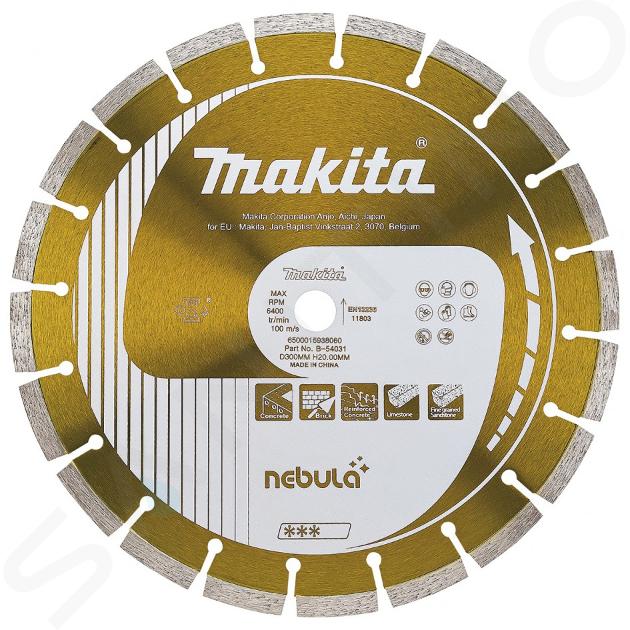 Makita Príslušenstvo - Diamantový rezný kotúč na stavebné materiály 125x22,2 mm B-53992