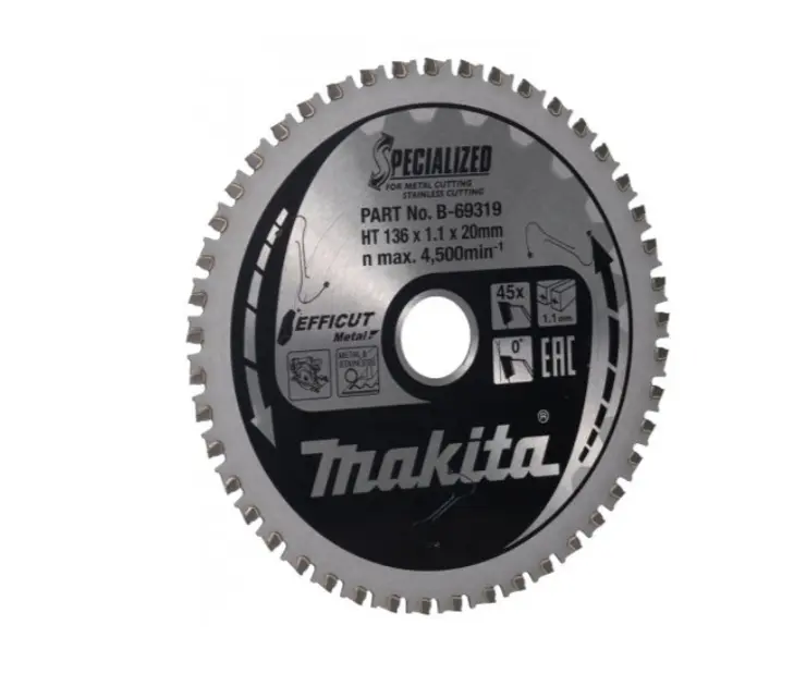 Levně Makita Příslušenství - Pilový kotouč na kov 136x20 mm, 45 zubů B-69319