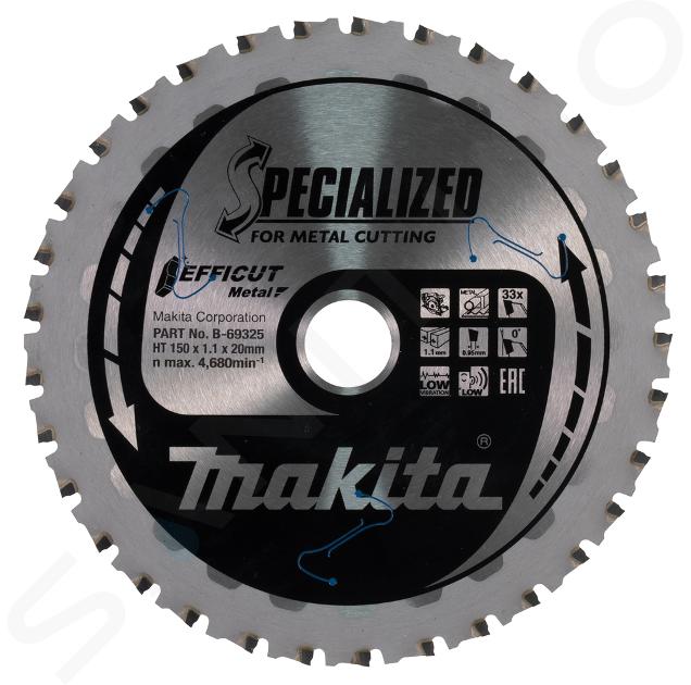 Makita Příslušenství - Pilový kotouč na kov 150x20 mm, 33 zubů B-69325