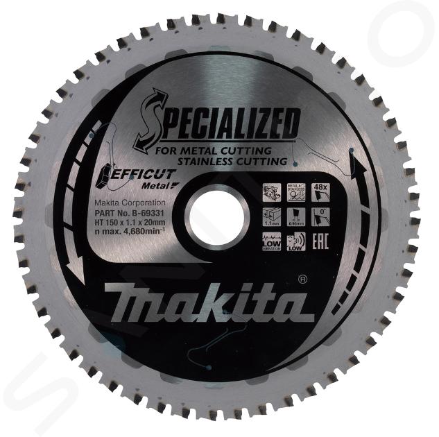 Makita Příslušenství - Pilový kotouč na kov 150x20 mm, 48 zubů B-69331