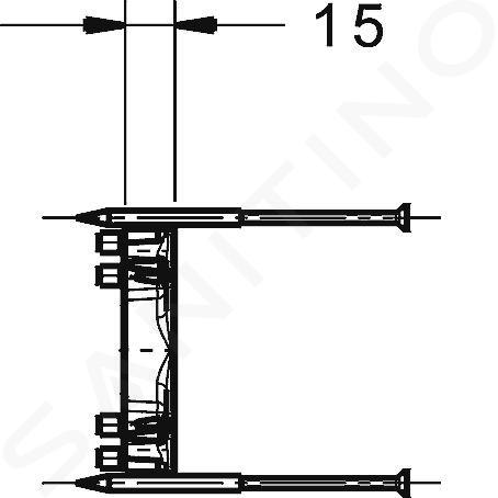 Hansa Bluebox - Adattatore invertito per sistema ad incasso 59914184