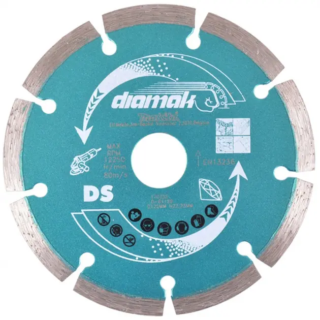 Levně Makita Příslušenství - Sada diamantových řezných kotoučů na beton 115x22,2 mm, 10 ks D-61123-10