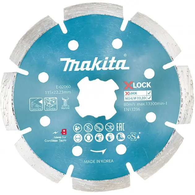 Levně Makita Příslušenství - Diamantový řezný kotouč 115x22,23 mm E-02060