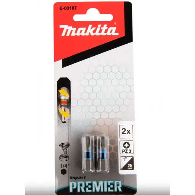 Levně Makita Příslušenství - Sada torzních bitů PZ3, 2 ks E-03187