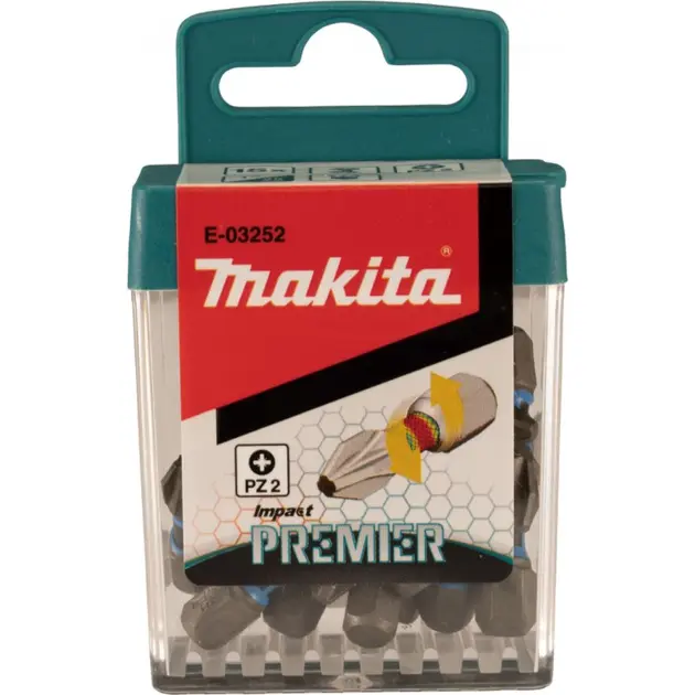 Levně Makita Příslušenství - Sada bitů PZ2, 15 ks E-03252