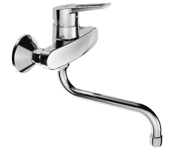 Hansa Twist - Mitigeur d'évier mural, chrome 09692195