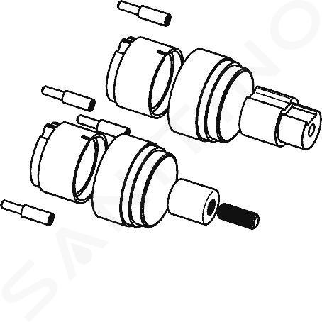 Hansa Matrix - Predlžovacia súprava 20 mm na termostatickú batériu 59913592