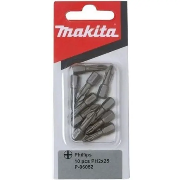 Levně Makita Příslušenství - Sada torzních bitů PH2, 10 ks P-06052