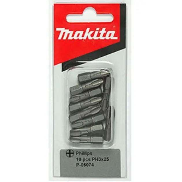 Levně Makita Příslušenství - Sada torzních bitů PH3, 10 ks P-06074