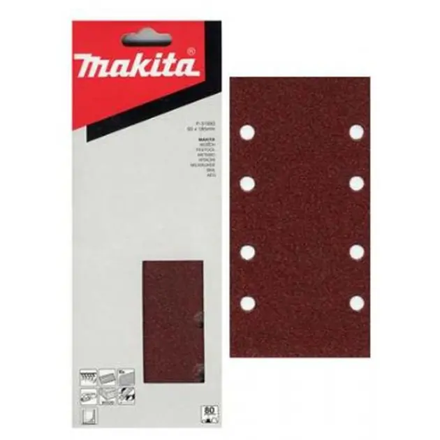 Levně Makita Příslušenství - Brusný pás K100, 93x185 mm, 10 ks P-31902