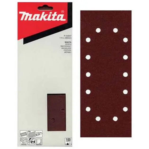 Levně Makita Příslušenství - Brusný pás K60, 115x280 mm, 10 ks P-33015