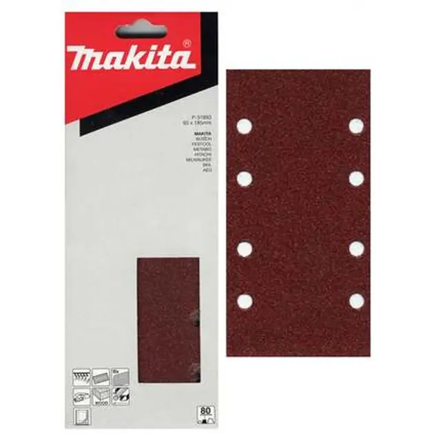 Levně Makita Příslušenství - Brusný pás K150, 93x185 mm, 10 ks P-35900
