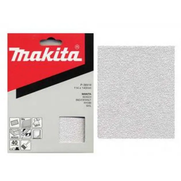 Levně Makita Příslušenství - Brusný papír K60, 114x140 mm, 50 ks P-36603