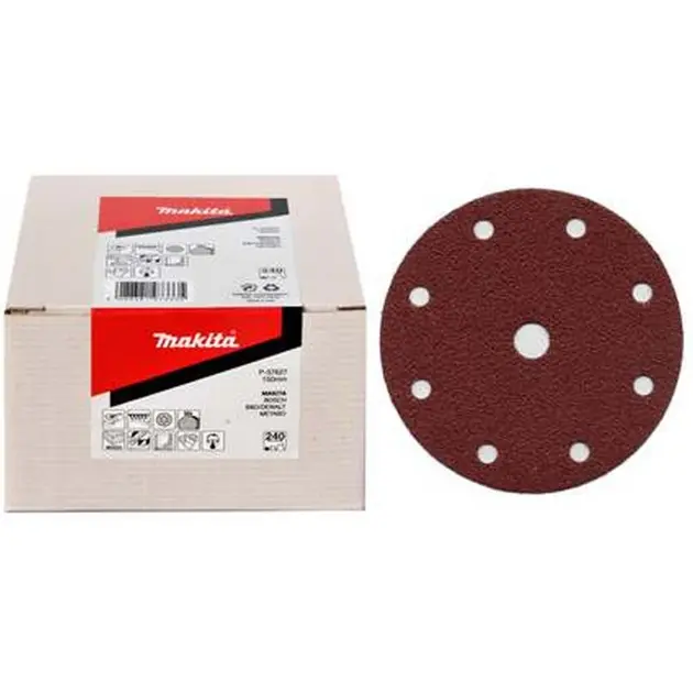 Makita Príslušenstvo - Brúsny papier K400, priemer 150 mm, 50 ks P-37649