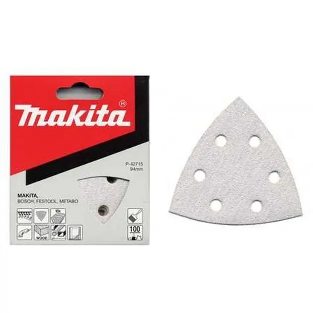 Levně Makita Příslušenství - Brusný papír K80, 94x94 mm, 10 ks P-42709